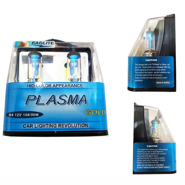 Bộ 2 Đèn Plasma Gold H4 12V 100/90W