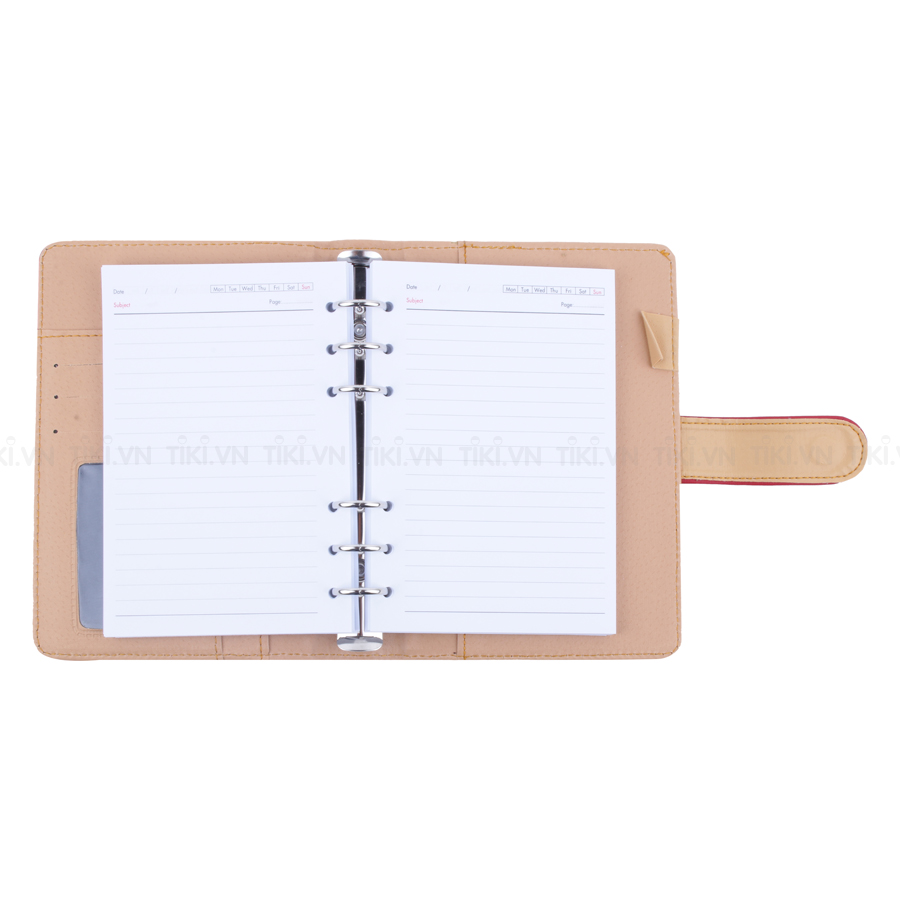 Bóp Sổ Da Còng Nhỏ Kem (13 x 18 cm)