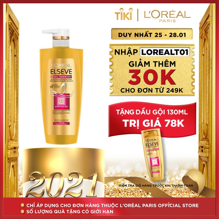 Dầu Gội L'Oreal Paris Chiết Xuất Tinh Dầu Hoa 650ml