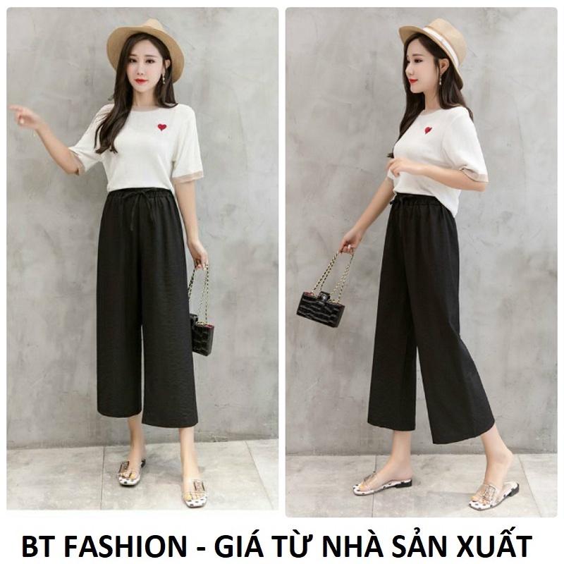 Quần Dài Đũi Không Nhăn - Ống Rộng Thời Trang Mới BT Fashion + Hình Thật