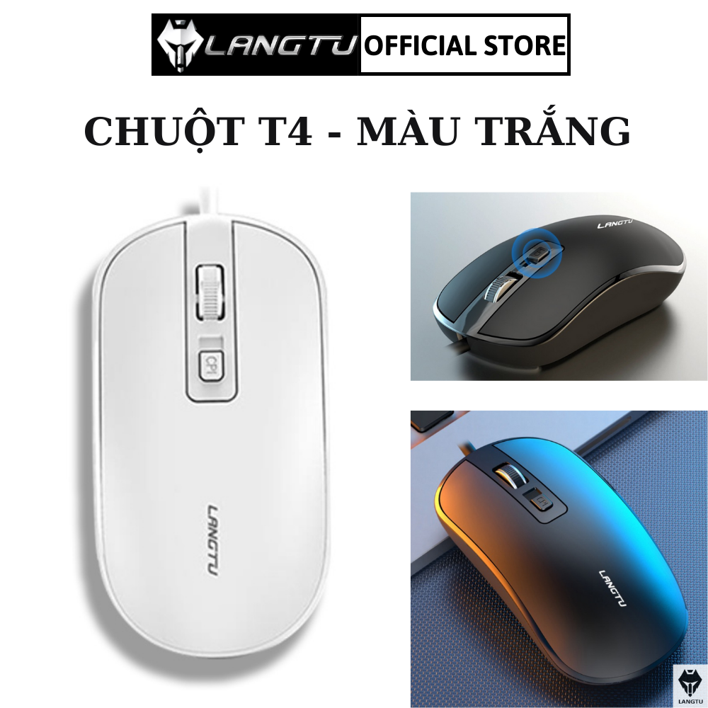 Chuột Máy Tính Có Dây Langtu Văn Phòng T4 Có Thể Chơi Game Hàng Chính Hãng