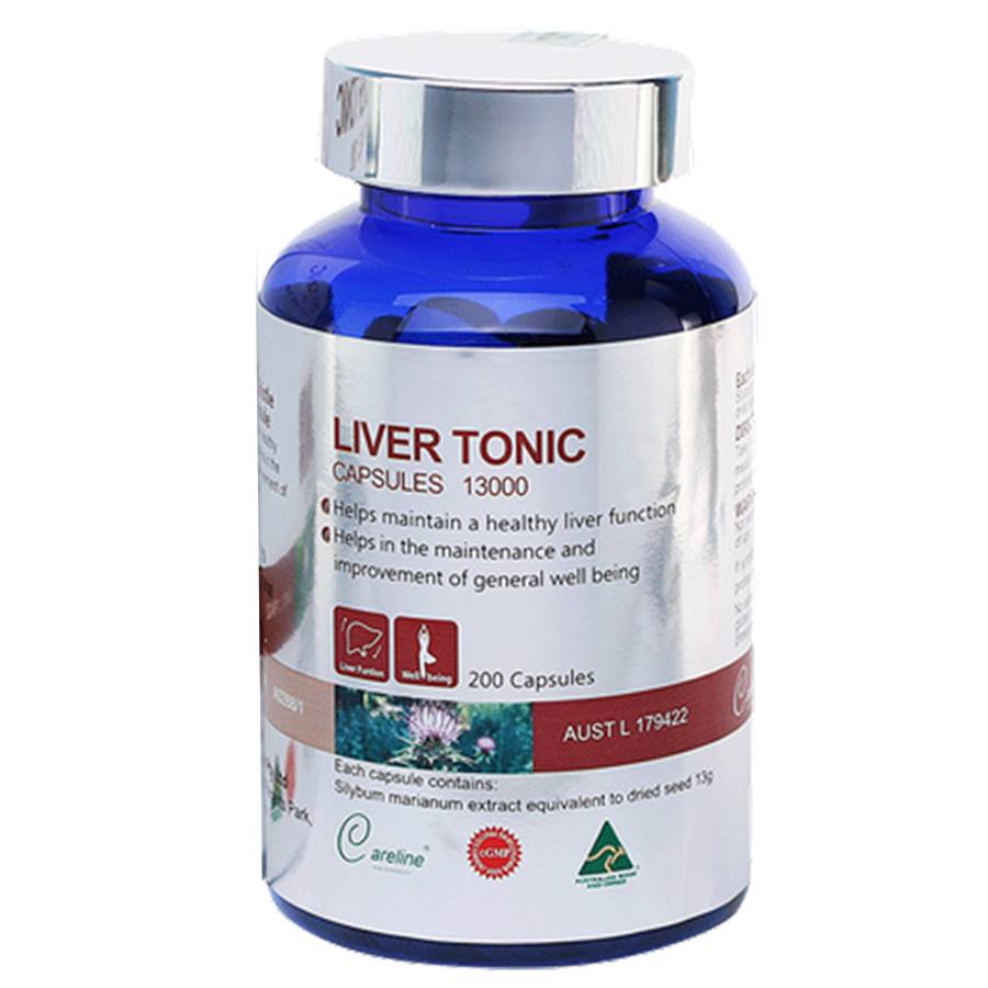 Viên Uống Careline Liver Tonic Bảo Vệ Cải Thiện Chức Năng Gan - Hộp 60 Viên