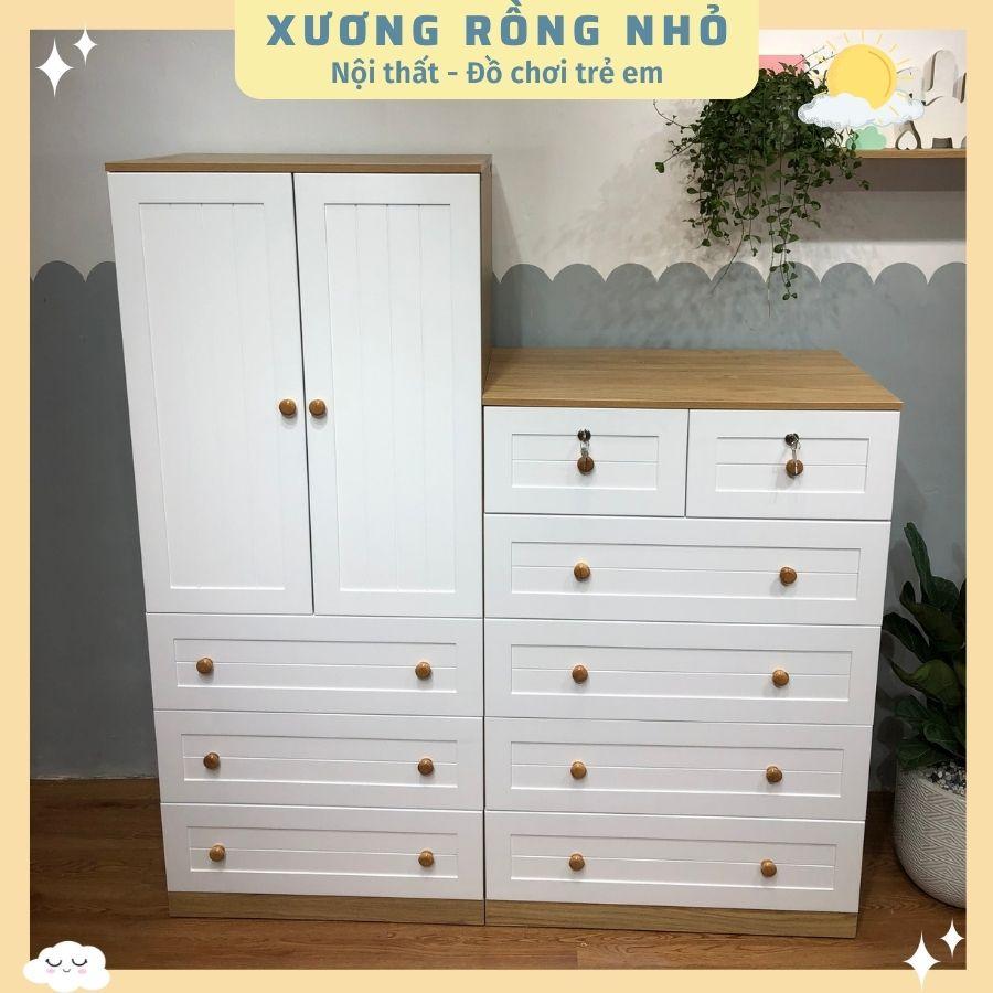 SET Tủ quần áo cho bé nhiều ngăn kéo tiện dụng_Tủ quần áo may đo yêu cầu riêng_Xương Rồng Nhỏ