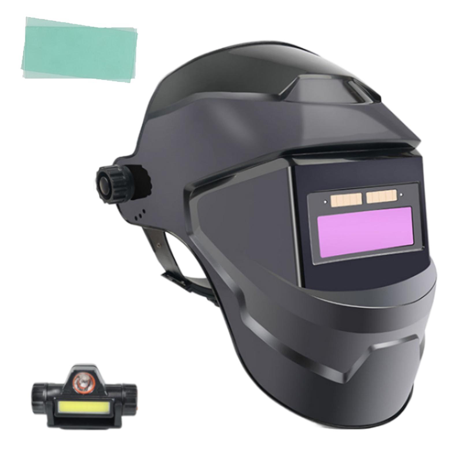 Solar Powered Welding  Large View True Color Welder Welding Face Cover