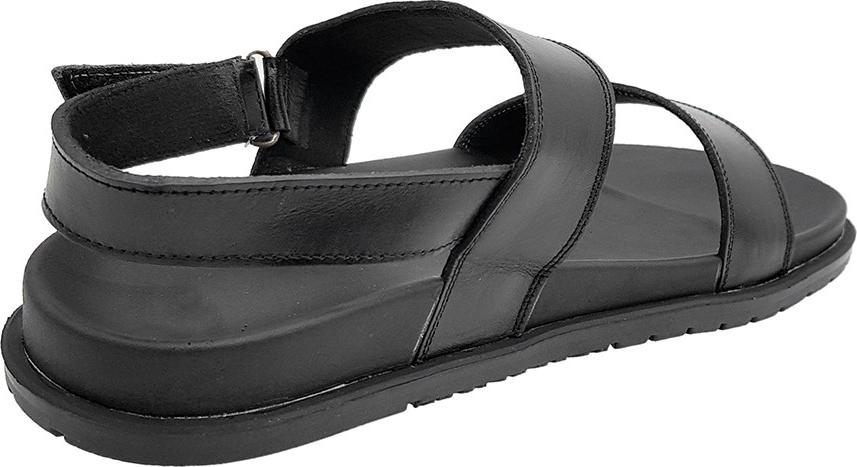 Giày Sandals Nam Quai Hậu Da Bò Thật Cực Mềm, Dáng Đơn Giản Lịch Sự, Dễ Phối Đồ DE2516 (Đen)