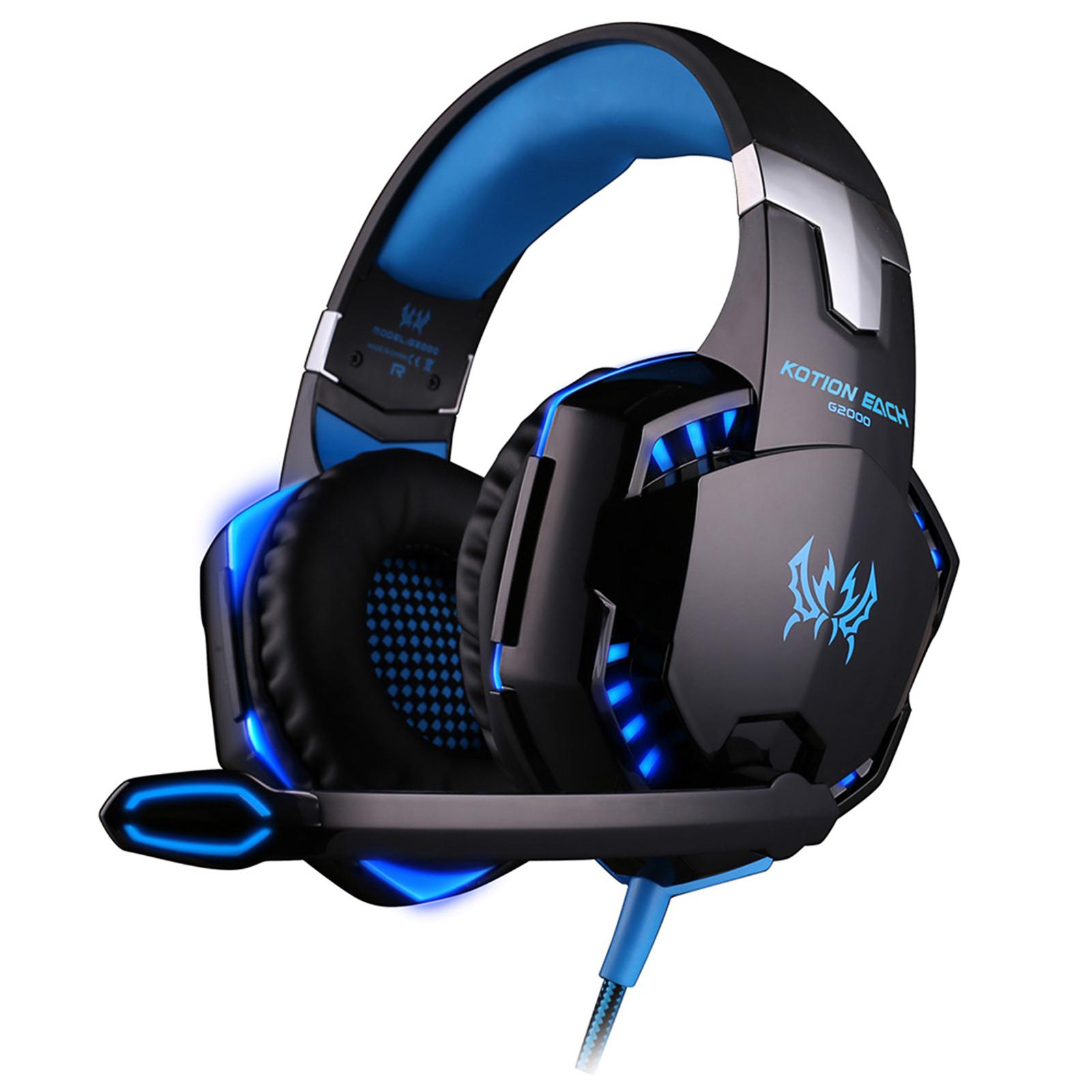 Tai nghe chơi game EACH G2000 Over-ear với Mic Stereo Bass Đèn LED cho PC