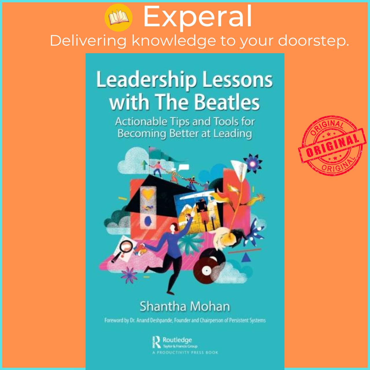 Sách - Leadership Lessons with The Beatles - Actionable Tips and Tools for Beco by Shantha Mohan (UK edition, hardcover)