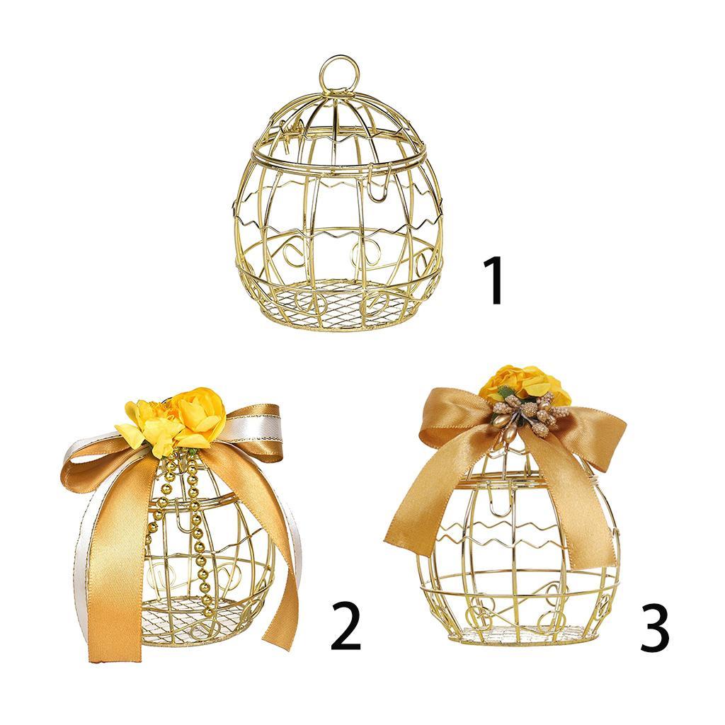 Hollow Bird Cage Wedding Christmas Party Gift Box Chocolate Candy Box