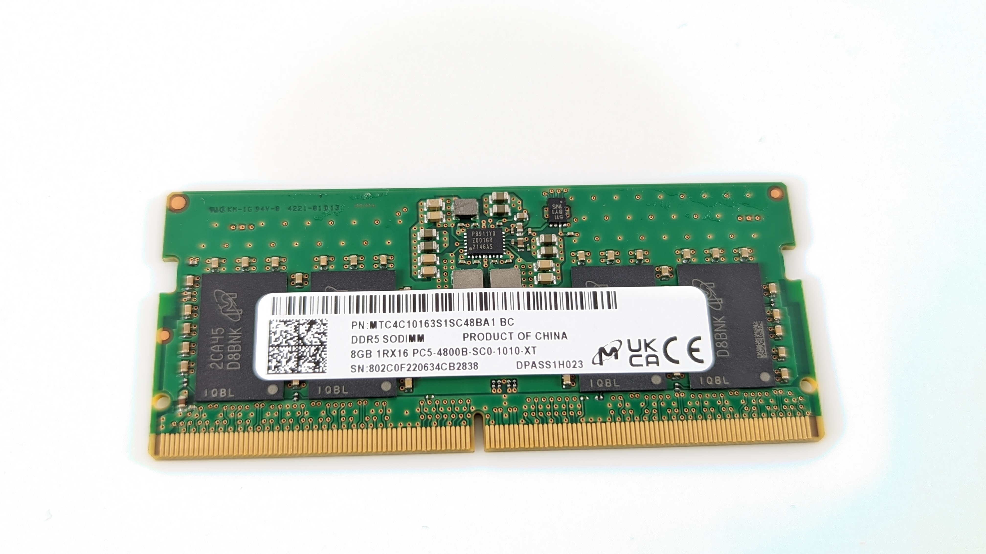 Ram Laptop Micron 8GB Bus 4800 DDR5 - Hàng Nhập Khẩu