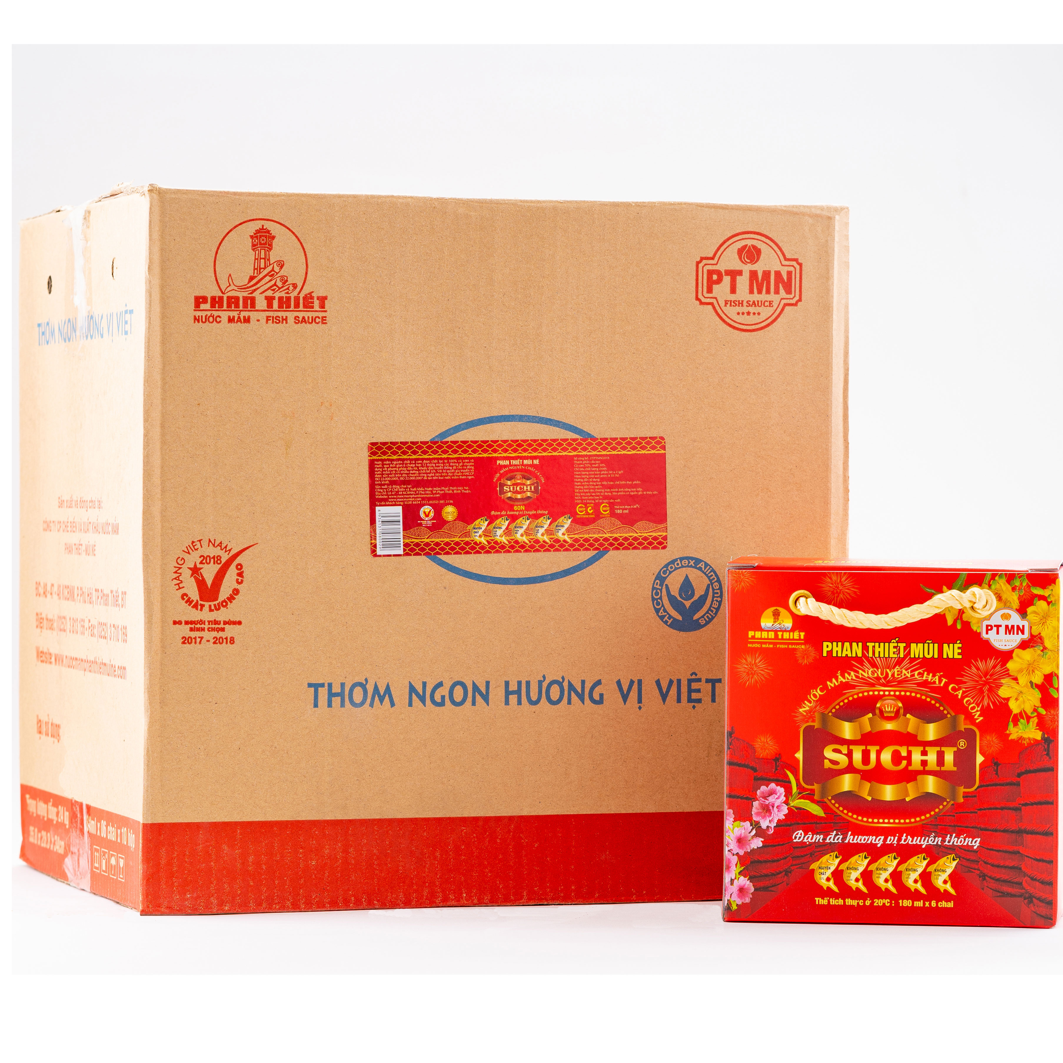 Nước Mắm Cá Cơm Truyền Thống có US FDA Xuất Khẩu Suchi 60N 180ml