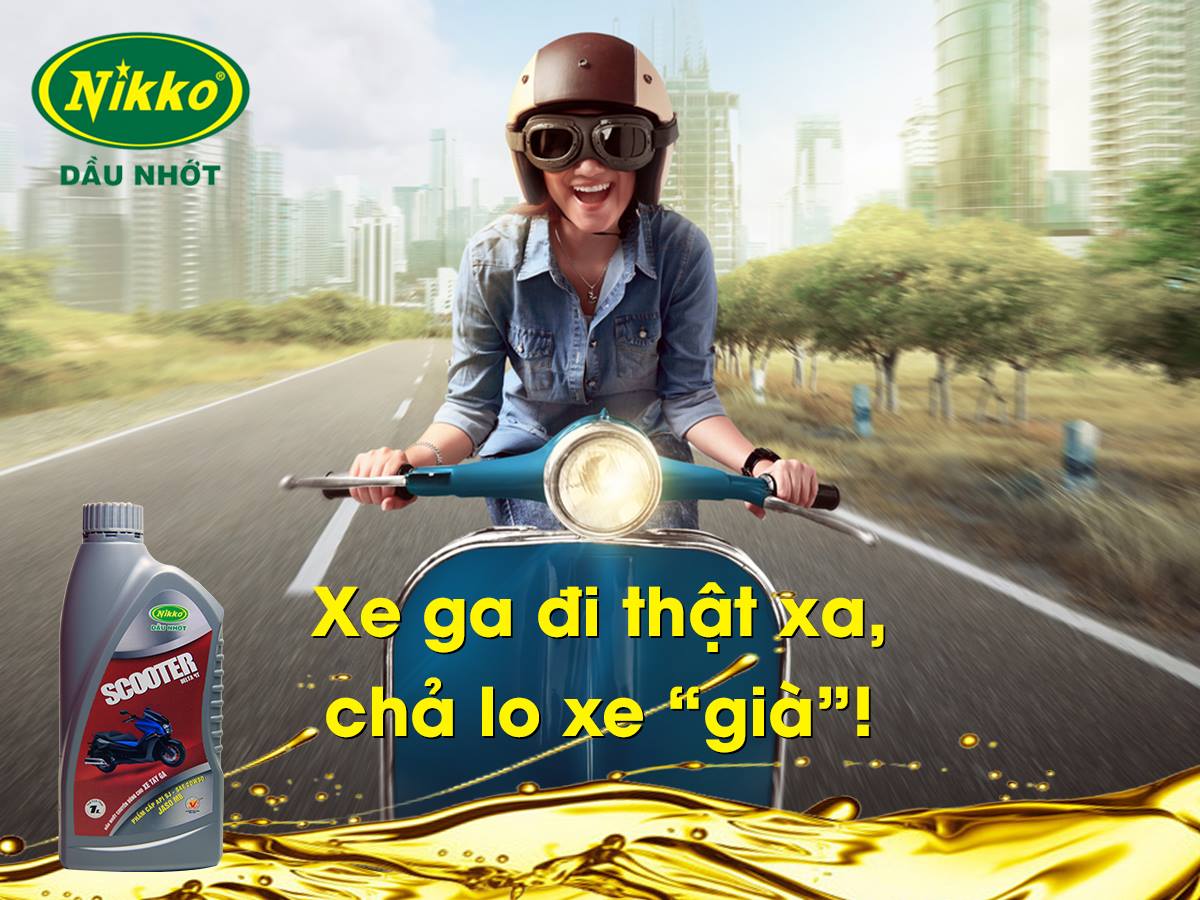 Nhớt xe tay ga NIKKO DELTA 4T SCOOTER SAE 20W50 API: SJ - Xám 0.8L