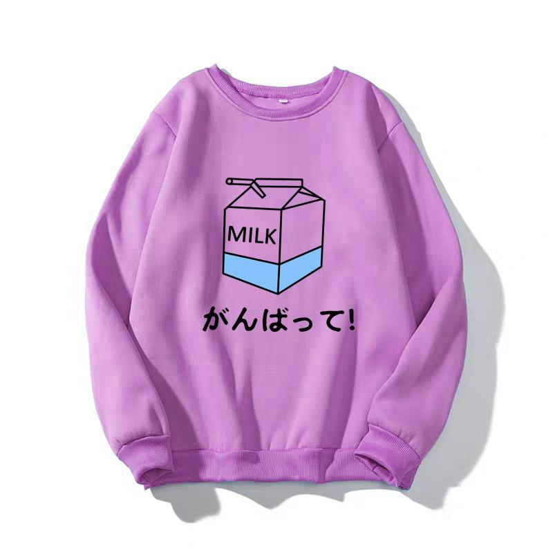 ÁO SWEATER IN MILK (NHIỀU MÀU