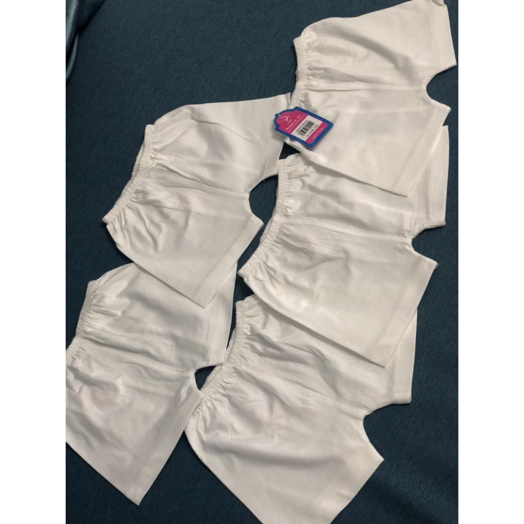 Quần đùi trắng cotton cho bé sơ sinh