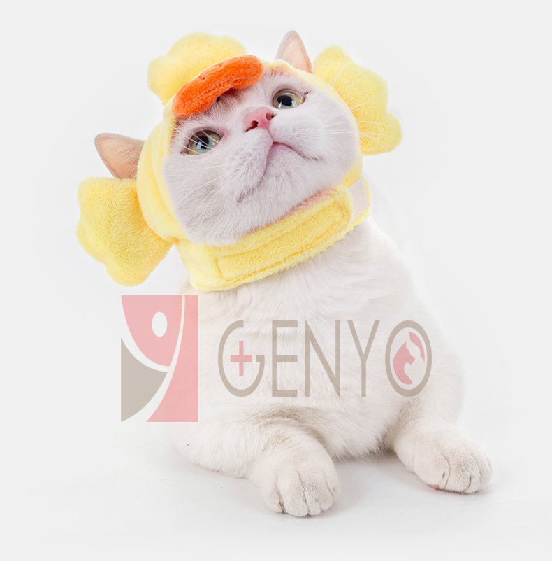 Nón trùm đầu cho thú cưng - Genyo pet hat 003 ( một cái, màu và mẫu giao ngẫu nhiên )