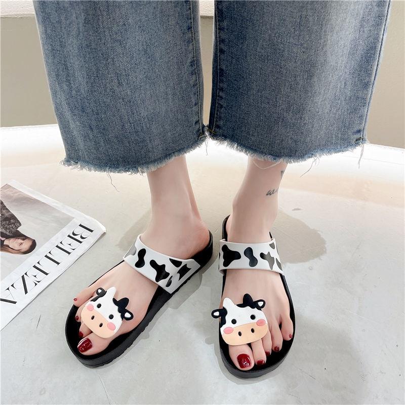 Slipper women summer online celebrity ins wears 2021 new fashion Korean version of Baida anti-skid soft sole cute cartoo