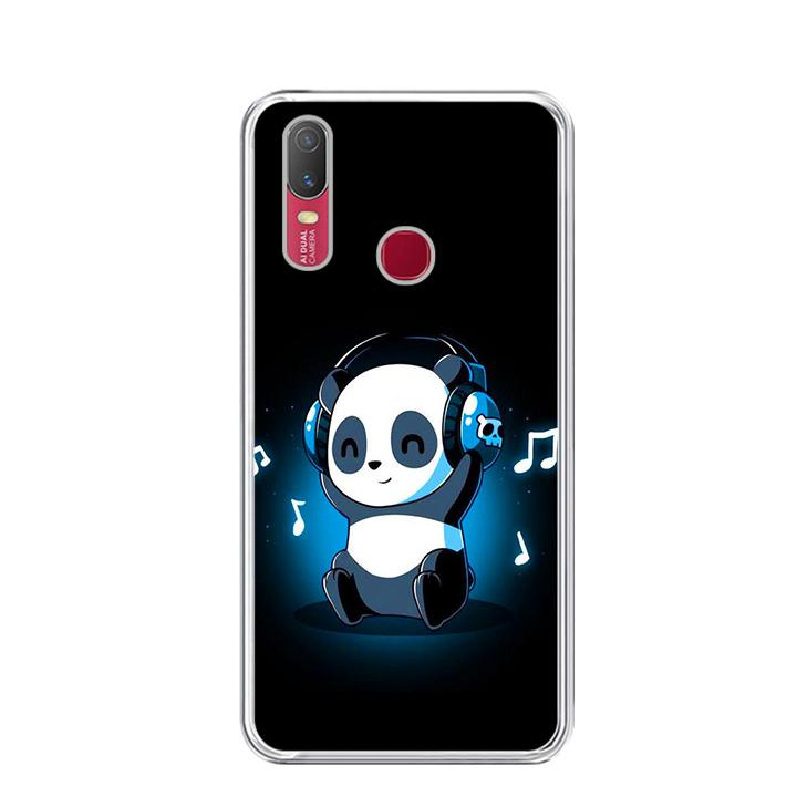 Ốp lưng điện thoại Vivo Y11 - Silicon dẻo - 0334 PANDA05 - Hàng Chính Hãng