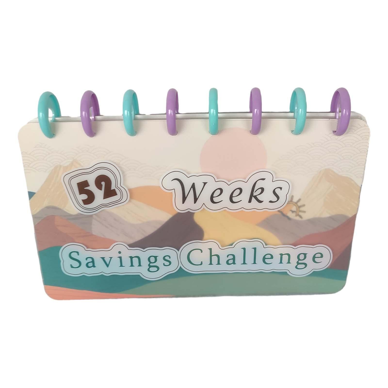 Money Saving Challenge Binder Money Organizer Envelopes Reusable Budget Binder for Saving Money