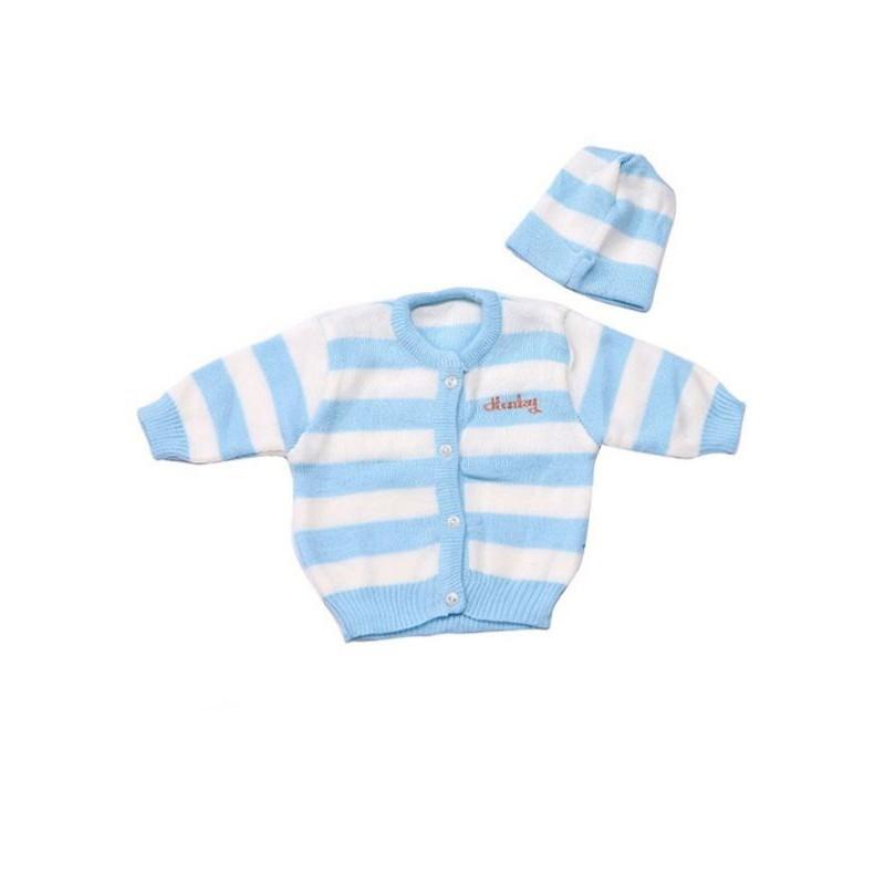 Bộ áo len và mũ cho bé từ ss- 6 tháng tuổi