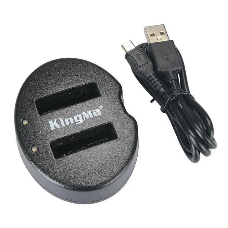 Combo pin sạc Kingma cho Nikon EN-EL12, Hàng chính hãng - Combo 2 Sạc đôi