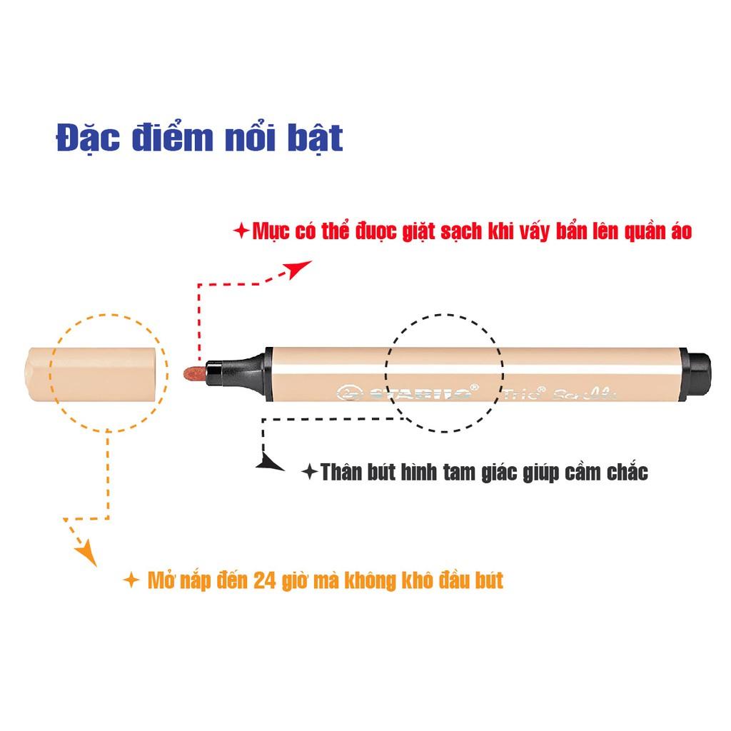 Bộ 2 cây bút lông màu STABILO Trio Scribbi (CLK368