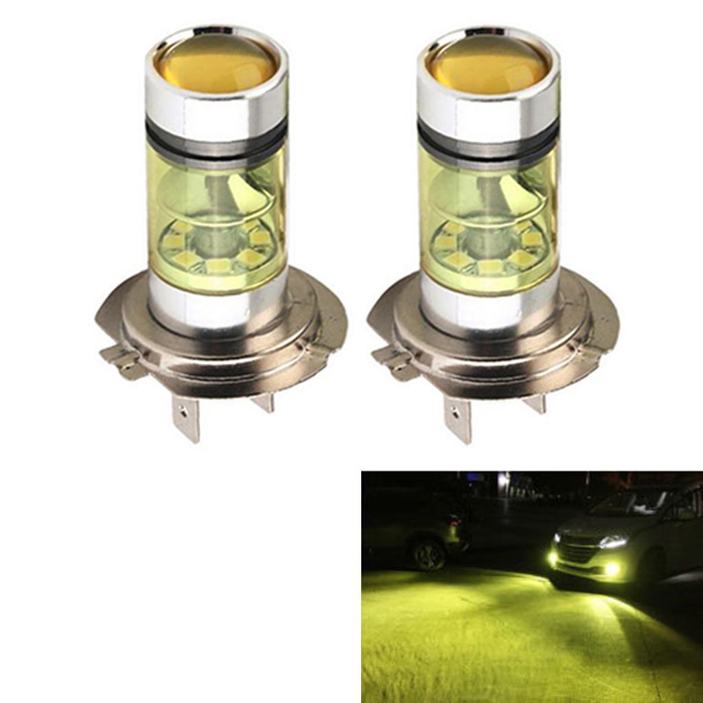 2x Mini Car   LED   Yellow 2323  Fog Driving Light Bulb