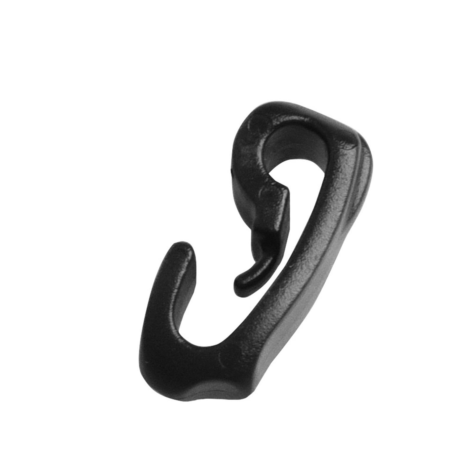 10-Pack Outdoor Camping Tent Hooks, Canopy Windproof Hook, Plastic Shock Cord Clasp Hook for Camping Canopy Backpacking Awning