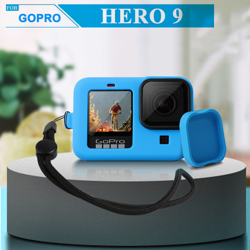 Vỏ silicon kèm nắp che cho GoPro Hero 9, GoPro Hero 10, GoPro Hero 11, GoPro Hero 12