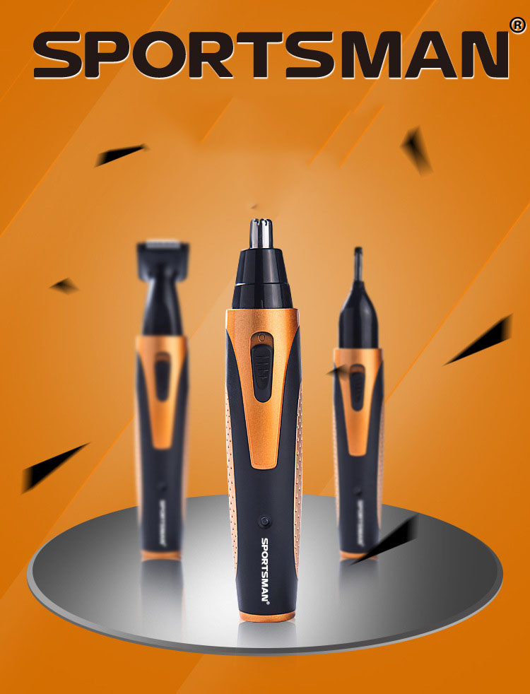   Giới thiệu sản phẩm   Tông đơ Máy cạo râu đa chức năng SPORTSMAN SM-409 cao cấp 4 trong 1 Mua máy cạo râu loại nào cho tốt?Mua của hãng nào cho tốt? Bạn đang có nhu cầu mua một chiếc máy cạo râu? Và bạn đang có rất nhiều câu hỏi! Chẳng hạn như: Trong bài viết này, chúng tôi sẽ bật mí tới các bạn sản phẩm sạo cao râu hót nhất hiện nay giúp bạn có thể sử dụng 4 công dụng chỉ trong một chiếc máy cạo râu! Cho đến làm thế để sử dụng máy cạo râu đúng cách? Địa chỉ mua máy cạo râu uy tín? Ngoài cạo râu còn có thêm chức năng gì? Thương Hiệu: SPORTSMAN Model: SM-409 Màu sắc: Vàng Điện dầu vào: 110 - 240V Cân Nặng: 90g Công Xuất: 3W/110-240V/50Hz Chế độ điện: Sạc lại Phương pháp lau dọn: Nước rửa Thời gian sạc của máy cạo râu: 8 giờ Đầu cạo râu: Máy lắc 4 đầu Công suất cực đại: 3W