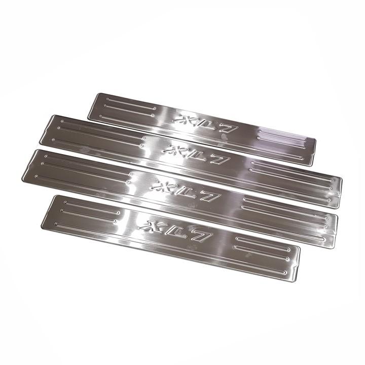 Bộ Ốp bậc cửa, Nẹp bước chân Suzuki XL7 - Mẫu INOX