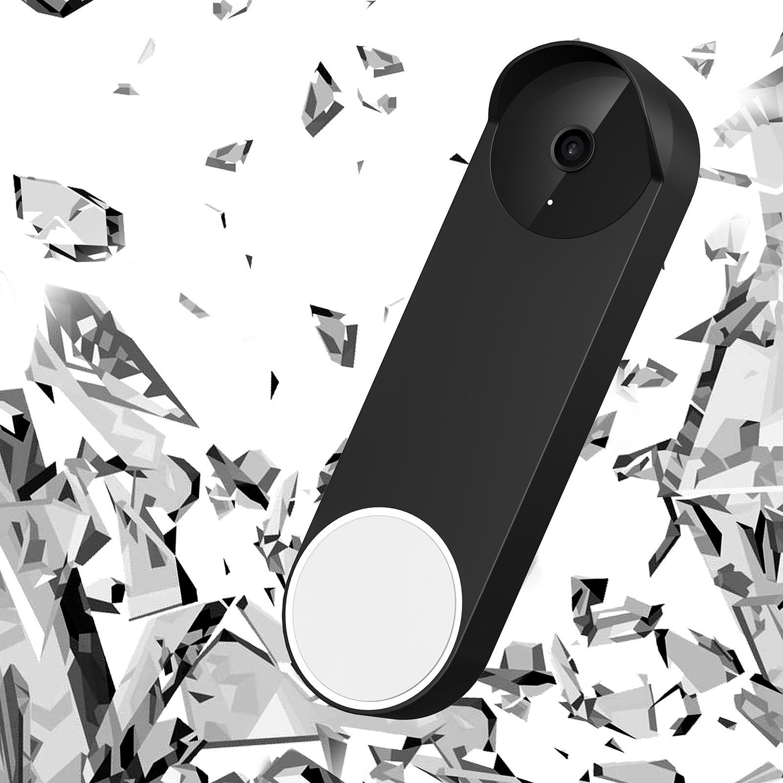2Pieces Silicone Case Snugly Easy to Install for Google Nest Doorbell