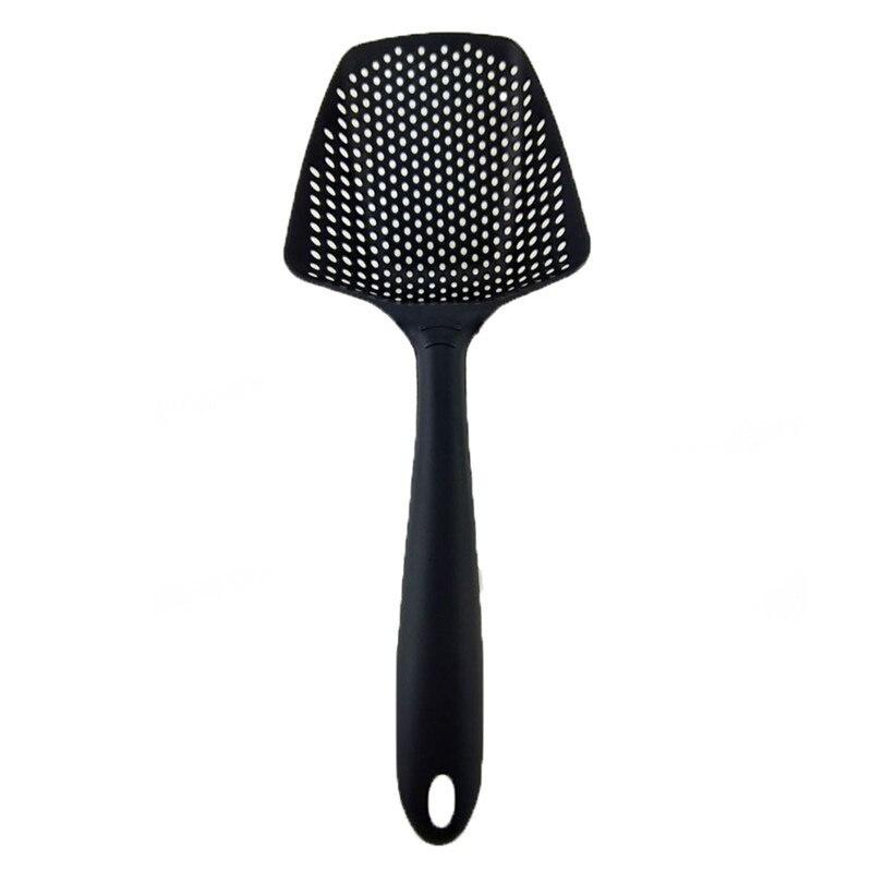 1pc Kitchen Nylon Soup Spoon Ladle Anti-scald Skimmer Kitchen Gadgets Strainer Fry Food Mesh Portable Filter Home Kitchen Tools