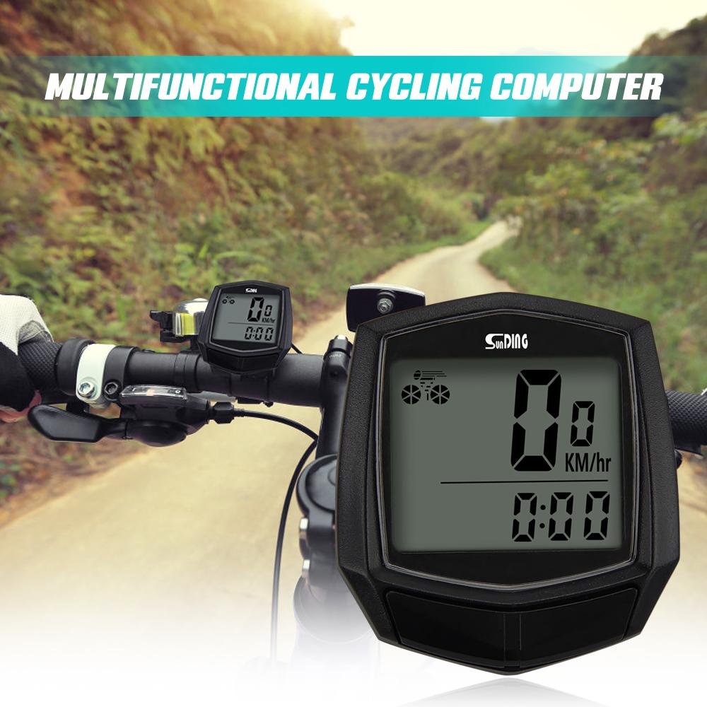 Đồng hồ đếm thời gian không dây màn hình LCD Screen Bicycle Computer