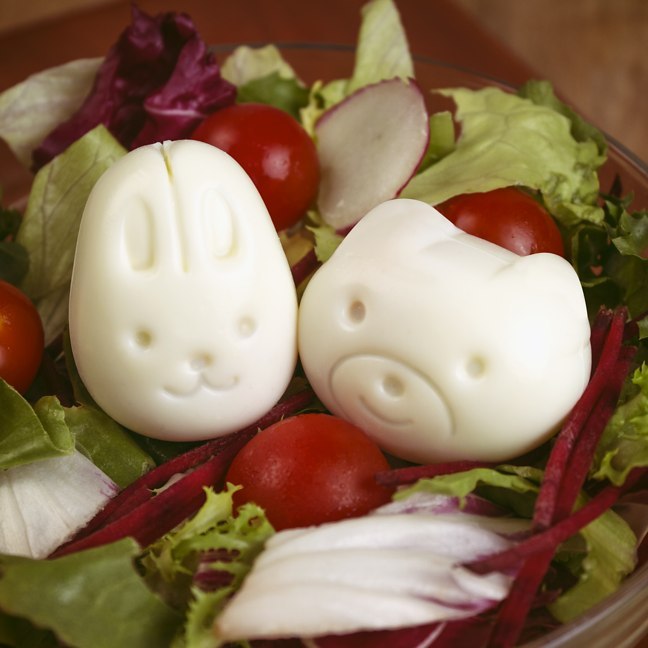 Bộ 3 khuôn tạo hình cơm, trứng hình gấu và thỏ - Hàng Nội Địa Nhật