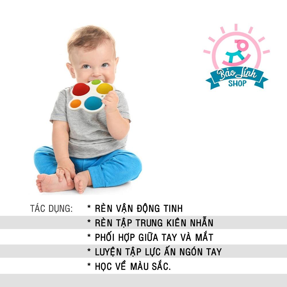 Đồ chơi bóp bong bóng cho bé 1 tuổi - Rèn vận động tinh, phối hợp tay và mắt, luyện lực ấn ngón tay