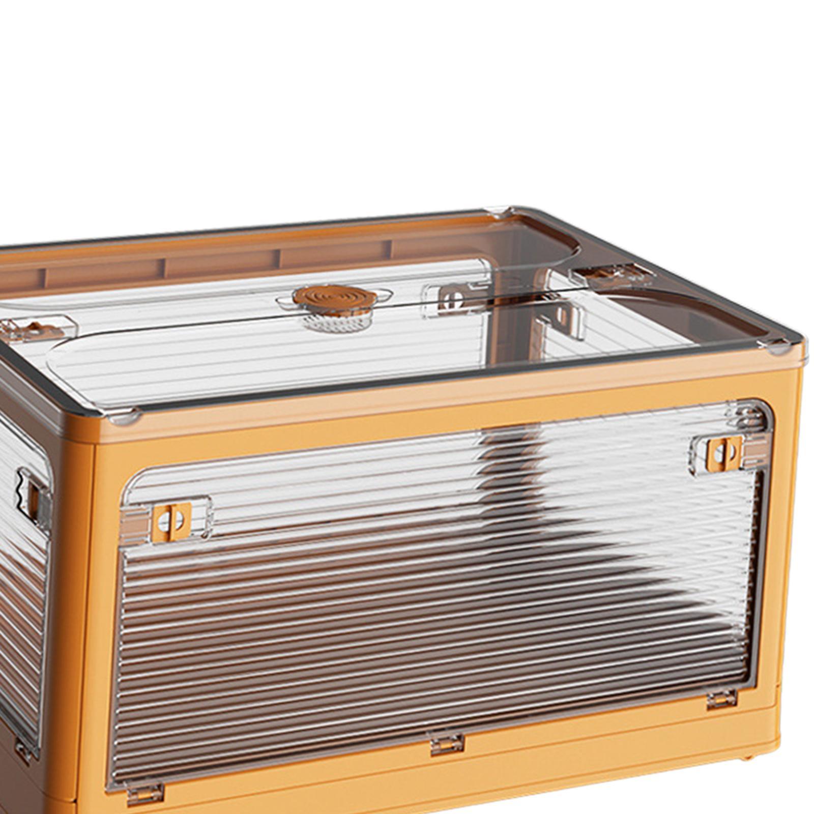 Foldable Storage Box Container Stackable for Office Closet Wardrobe