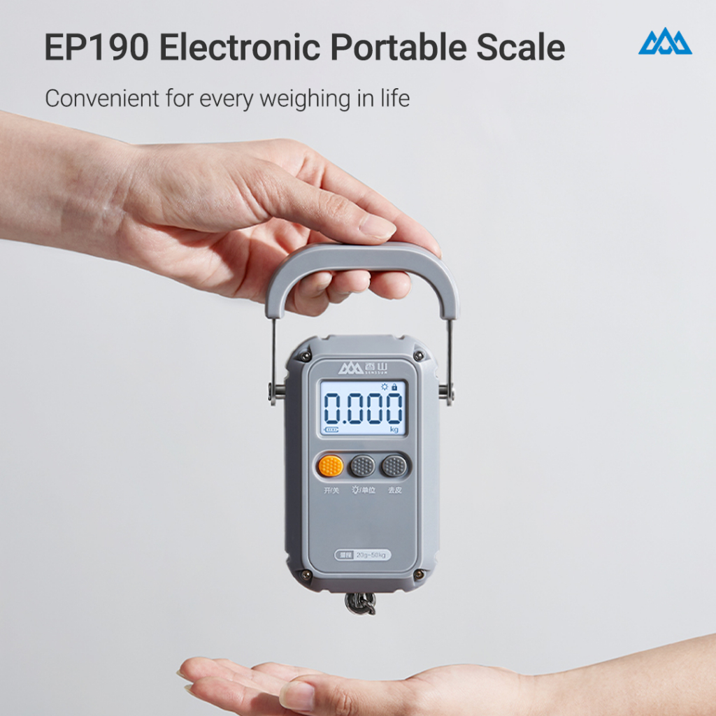 Cân di động điện tử Xiaomi Senssun 50kg cân chuyển đổi nhiều đơn vị với màn hình nền lcd Được xây dựng trong thước dây 1,5 mét