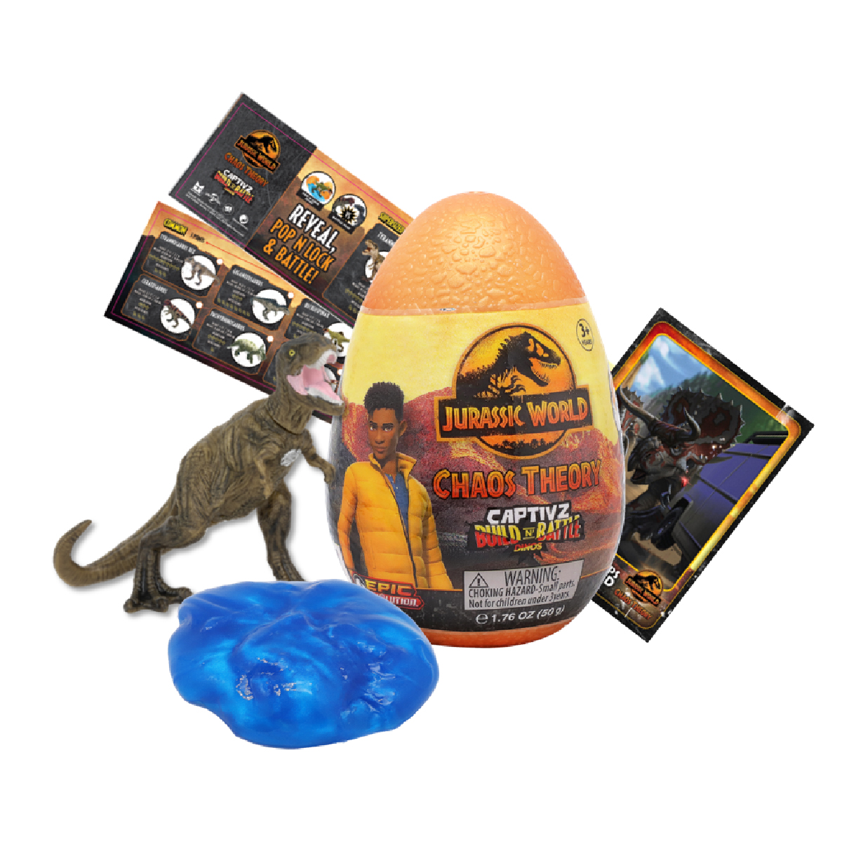 Đồ Chơi Trứng Slime Sưu Tập Jurassic World: Thuyết Hỗn Mang TOY MONSTER JW-CT-12PK