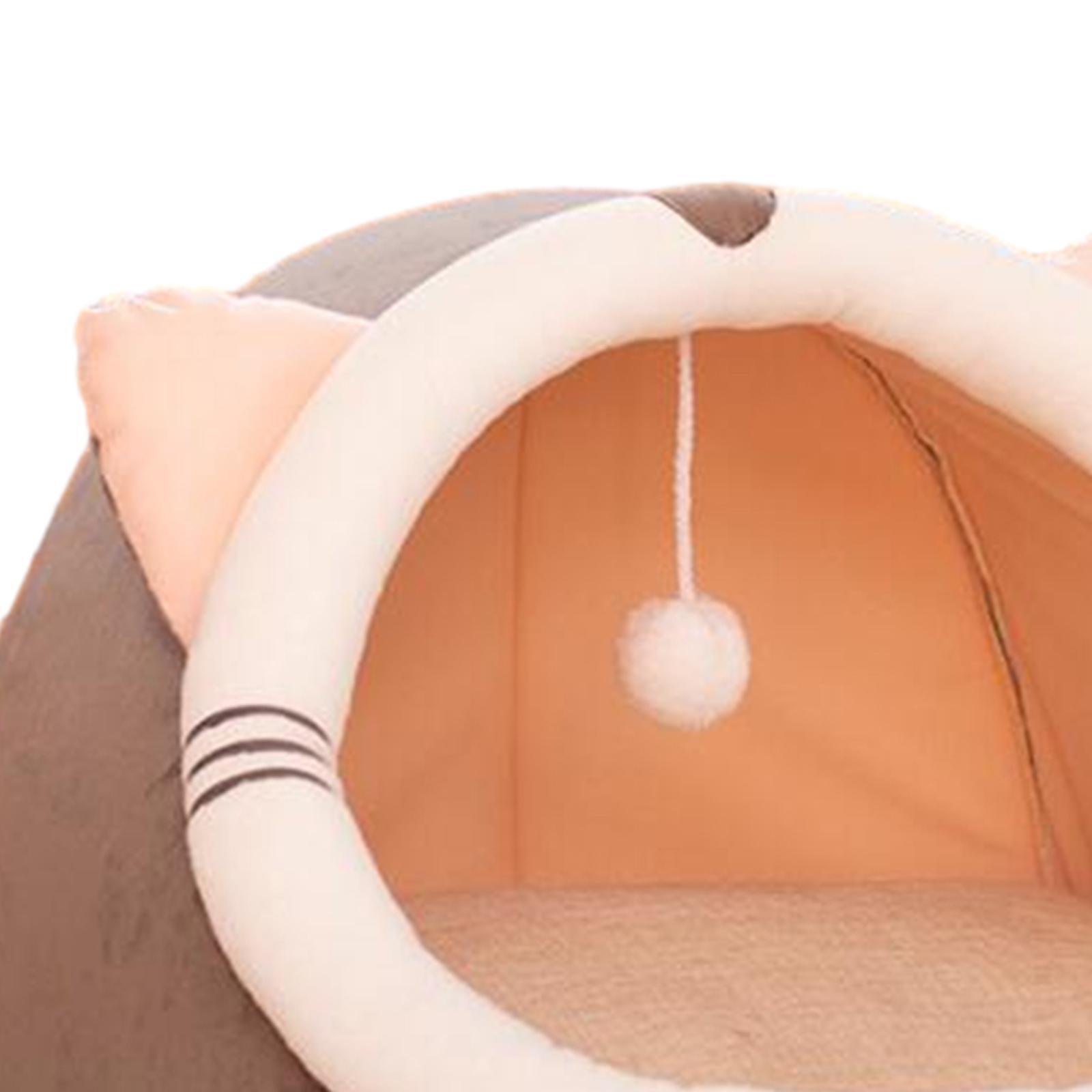 Cat Bed with Interactive Ball Pet Bed for Outdoor Cats and Small Dogs Indoor