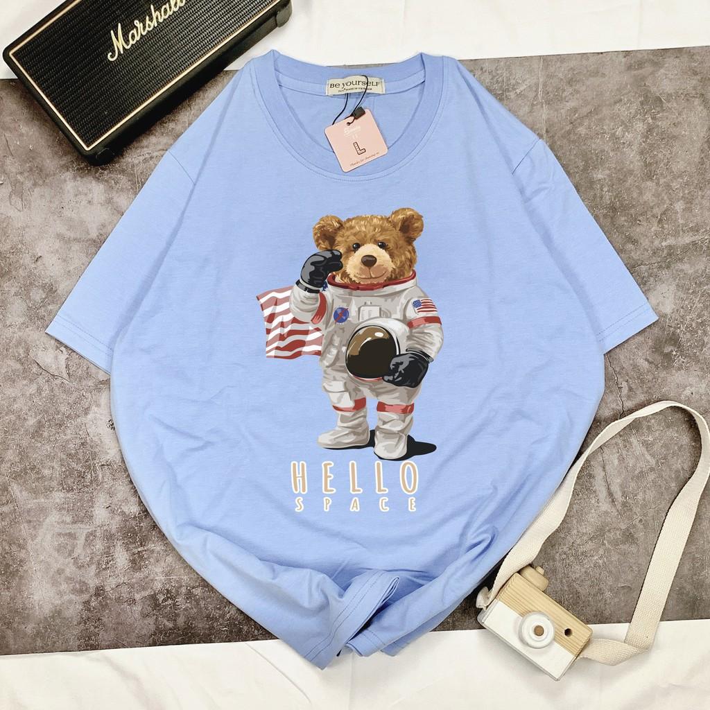 Áo thun unisex Be Yourself size M L XL - HELLO SPACE BEAR