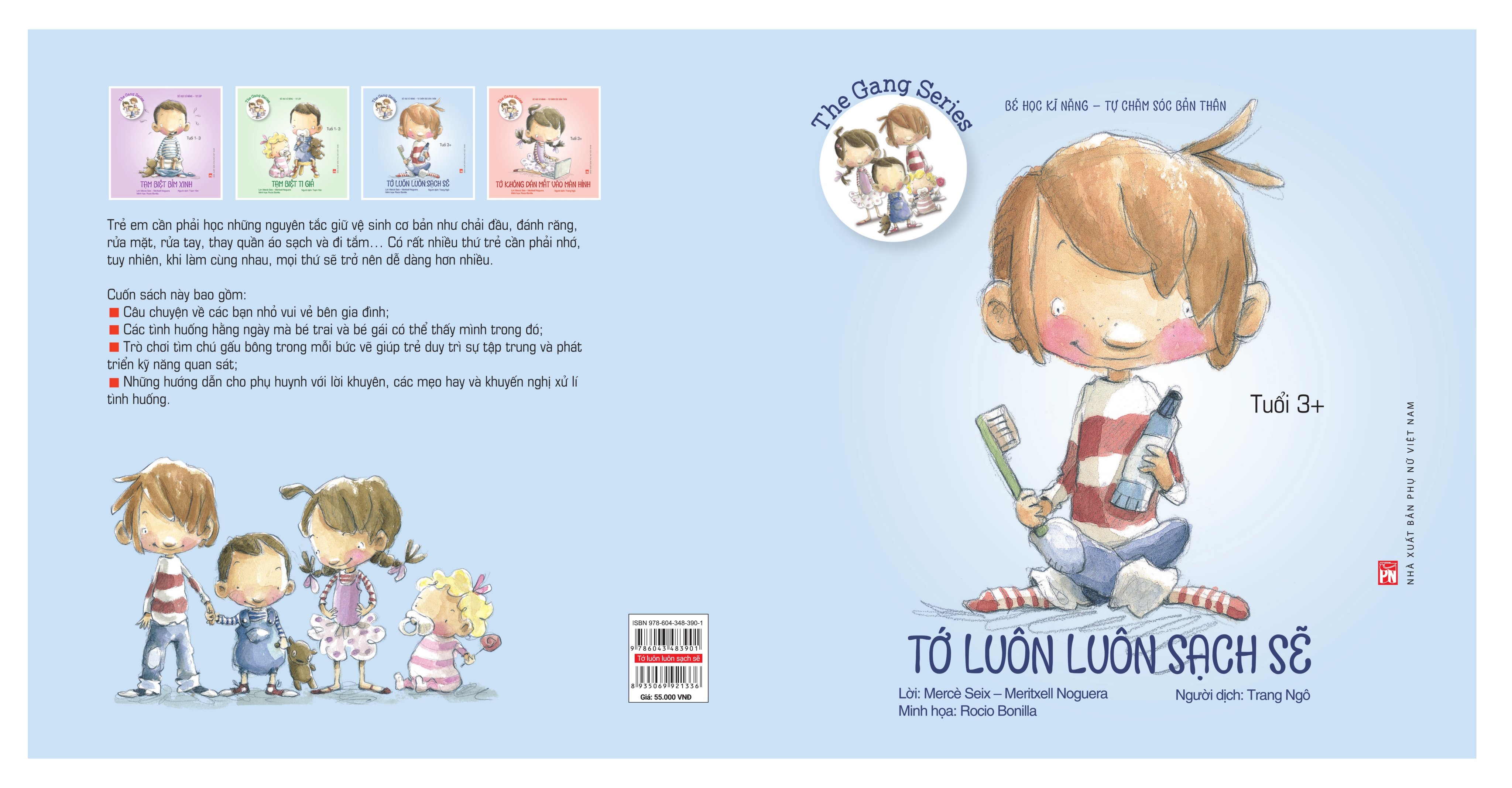 The Gang series - Tớ luôn luôn sạch sẽ - Bé học kĩ năng tự chăm sóc bản thân