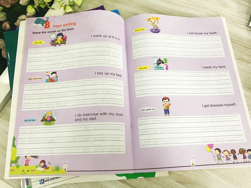 Bộ 6 cuốn tập viết “Easy English Writing For Kid” TV