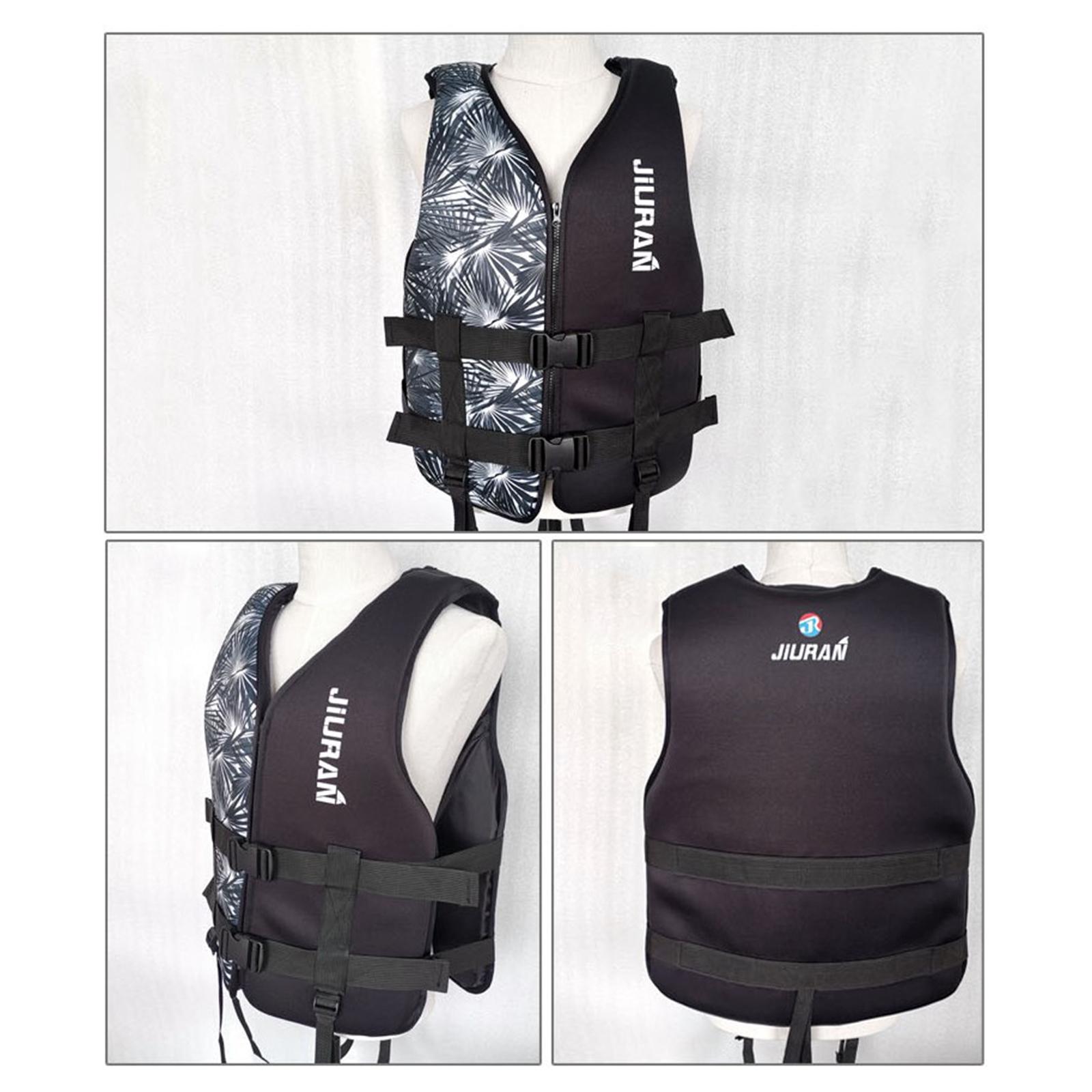 Adults Life Jacket Vest Kayak Buoyancy Aid Safe Sailing Watersport Black XS