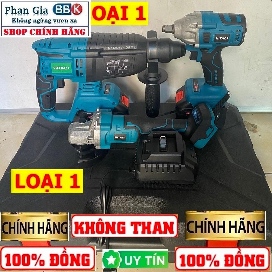 Bộ combo 3 trong 1 Máy Khoan Đục Bê Tông Dùng Pin 188V - Khoan Bê Tông Siêu Khỏe - Máy mài Cầm Tay-pin 15cell