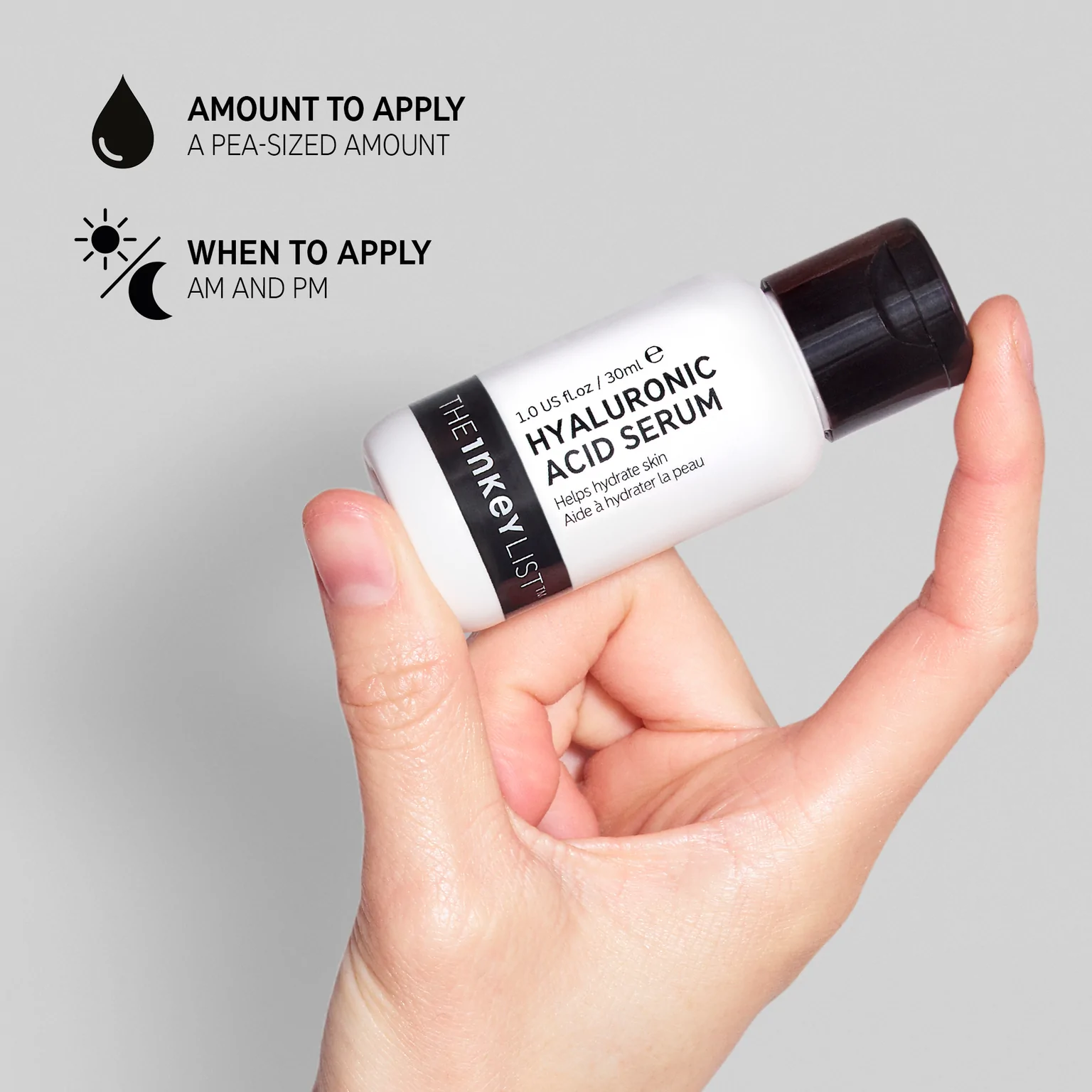 Tinh chất cấp ẩm phục hồi da The INKEY List Hyaluronic Acid Serum 30ml