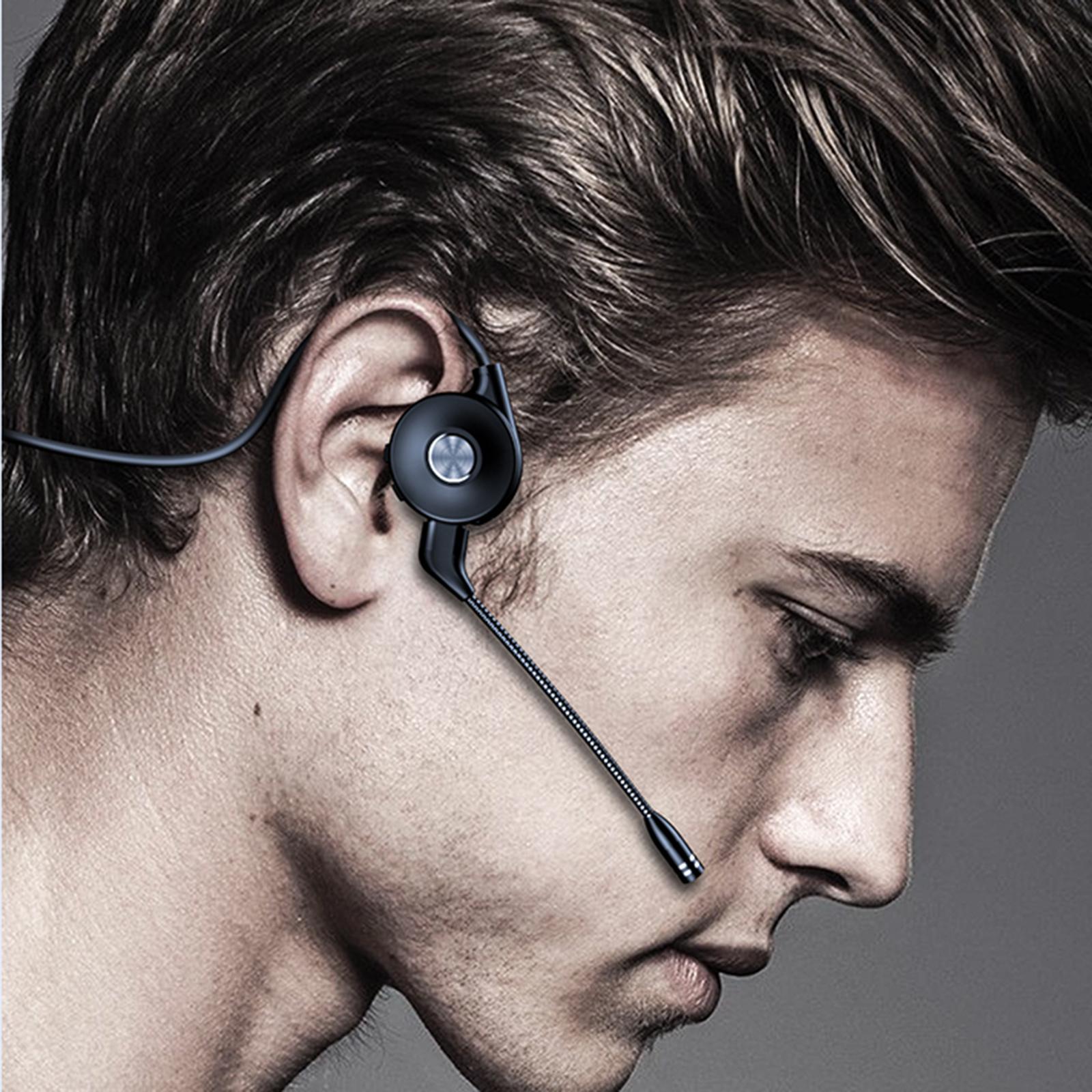 2Pcs Open-Ear Bone Conduction Headphones Waterproof Running Driving Music