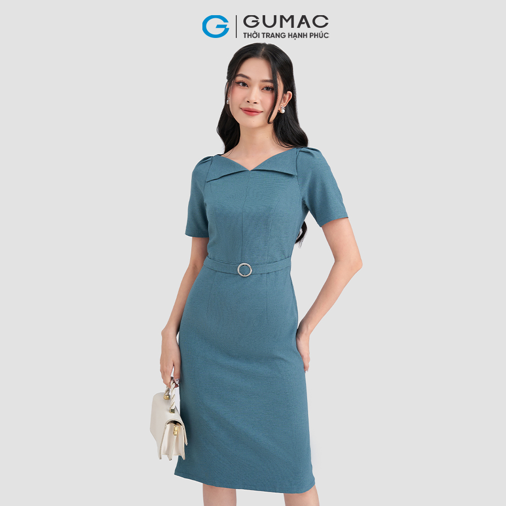 Đầm cổ thuyền phối đai GUMAC DD03030