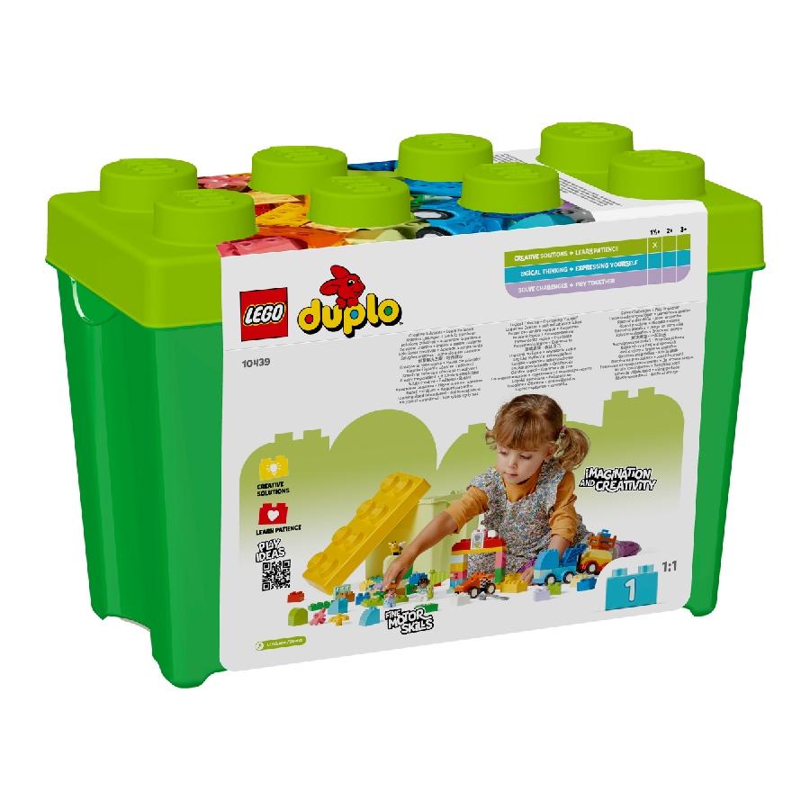LEGO DUPLO 10439 Đồ Chơi Lắp Ráp Thùng Gạch Sáng Tạo: Xe Hơi Và Xe Tải (80 chi tiết)