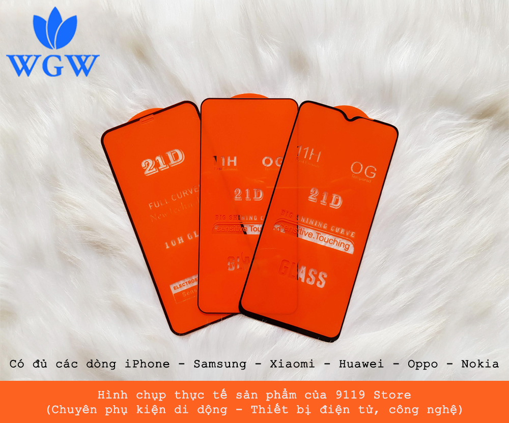 Kính Cường Lực 21D cho HUAWEI Y7 PRO 2019 Full Keo Màn Hình 21D SIÊU BỀN, SIÊU CỨNG, ÔM SÁT MÁY WGW CHÍNH HÃNG