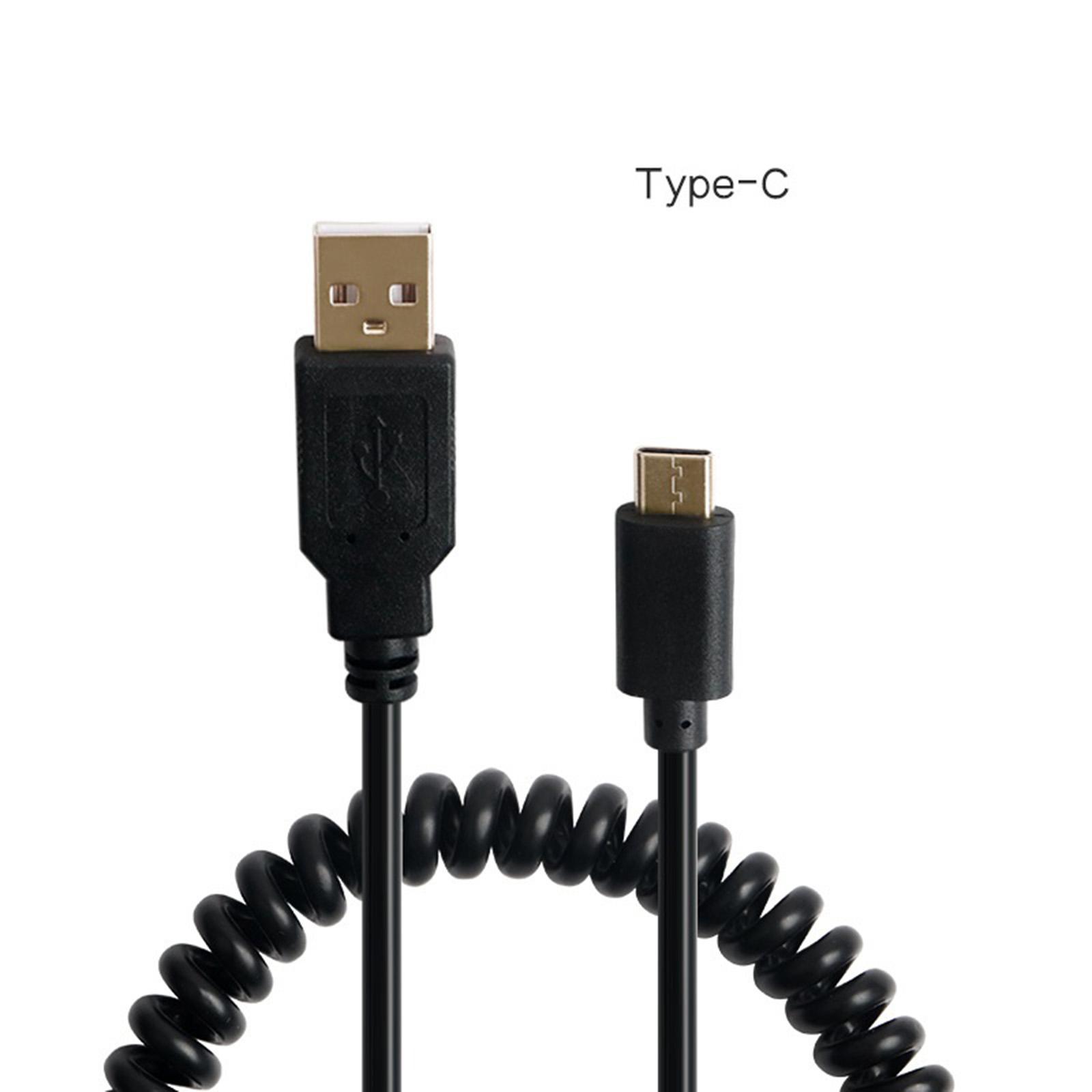 High Quality USB-C Type C Coiled Cable Cord for Mechanical Keyboard White