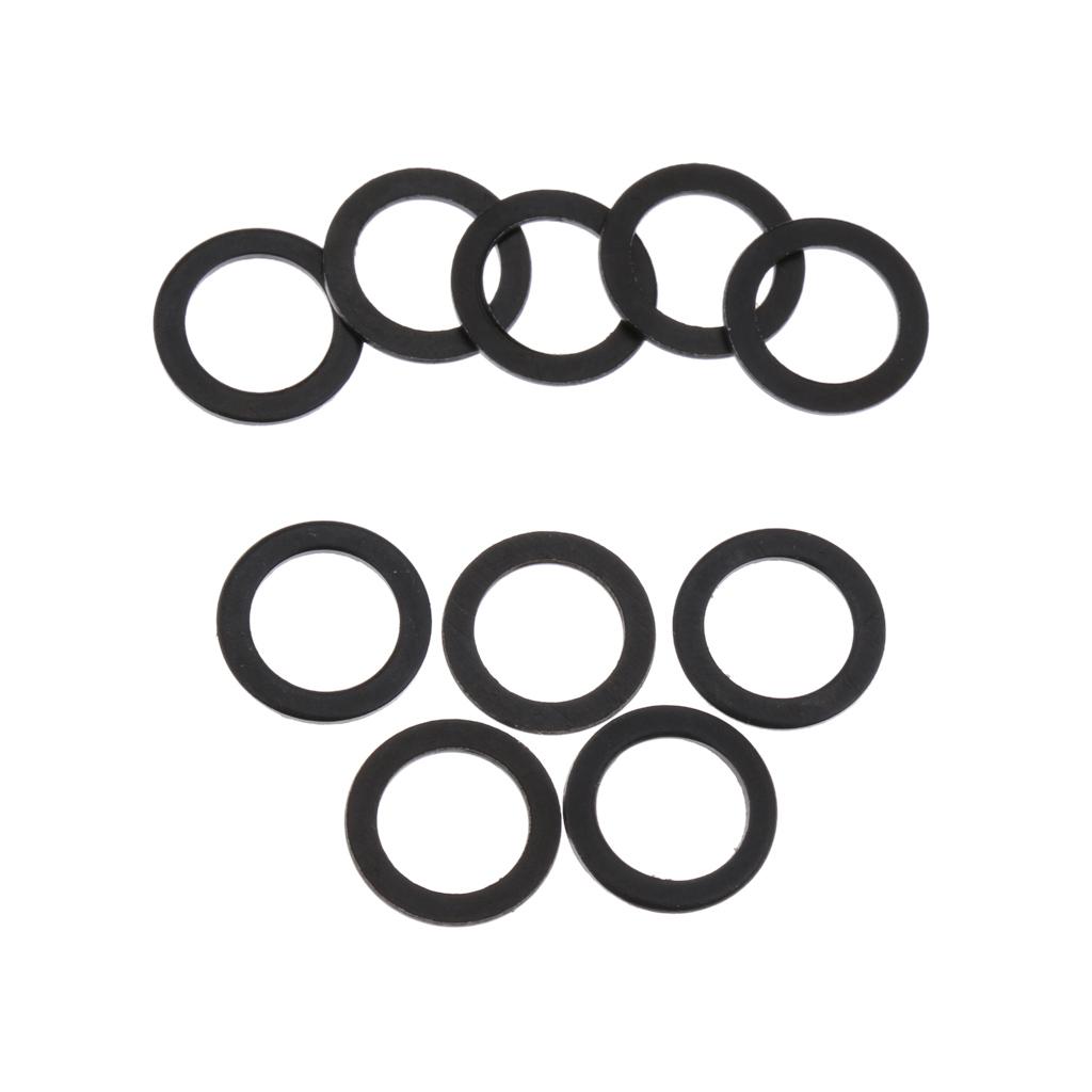10pcs Black Skateboard Truck Axle Speed Washer Speed Ring Longboard Hardware